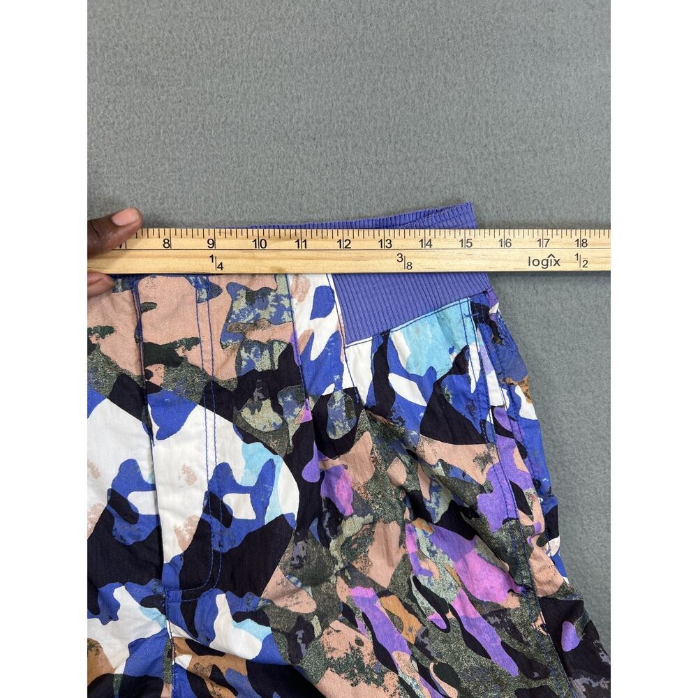NEW Free People Movement Mesmerize Me Pants Large Violet Camo Women’s - Picture 12 of 13